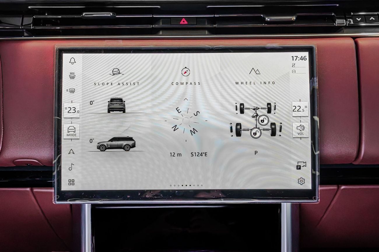 لاند روفر رينج روفر Autobiography P530 | Pearl White | Black Roof | Burgundy Interior | Shadow Exterior Package | GCC Sp
