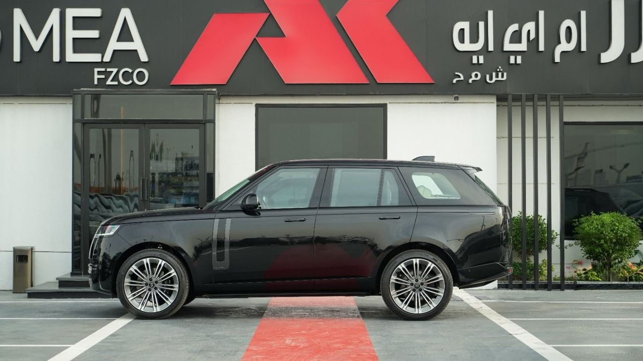 لاند روفر رينج روفر Autobiography P400 With Console Santorini Black- white 2027MY Export Only