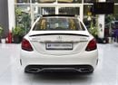 Mercedes Benz C200 . EXCELLENT DEAL for our Mercedes Benz C200 ( 2019 Model ) in White Color GCC Specs
