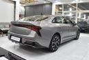 كيا K5 عرض ممتاز لسيارة كيا K5 GT-Line (موديل 2025) باللون الرمادي المطفي بمواصفات دول مجلس التعاون الخليجي