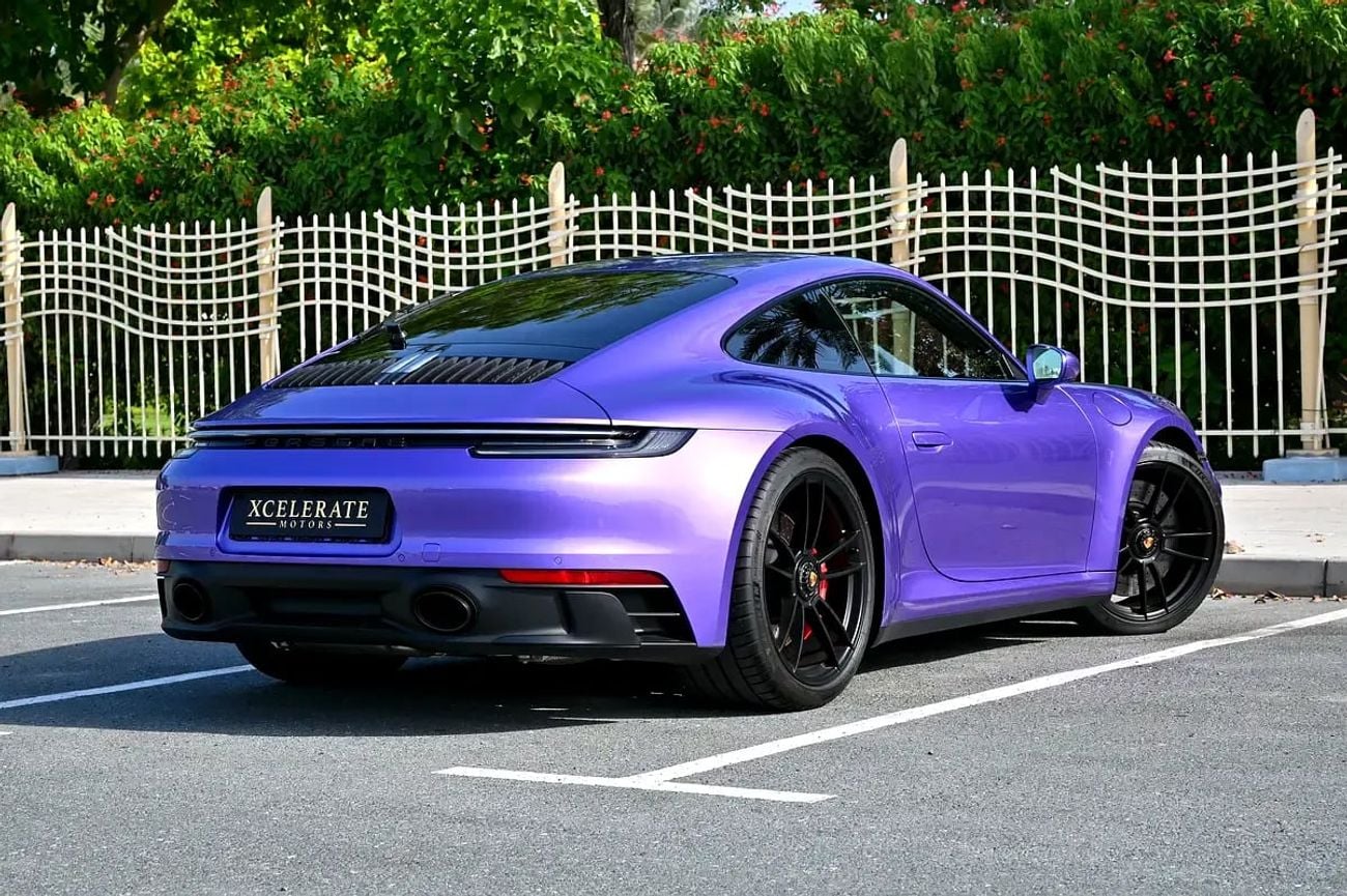Porsche 911 CARRERA GTS Manual | Purple | 3.0L Twin-Turbo Flat-6 | 480 HP | 2,751 KM