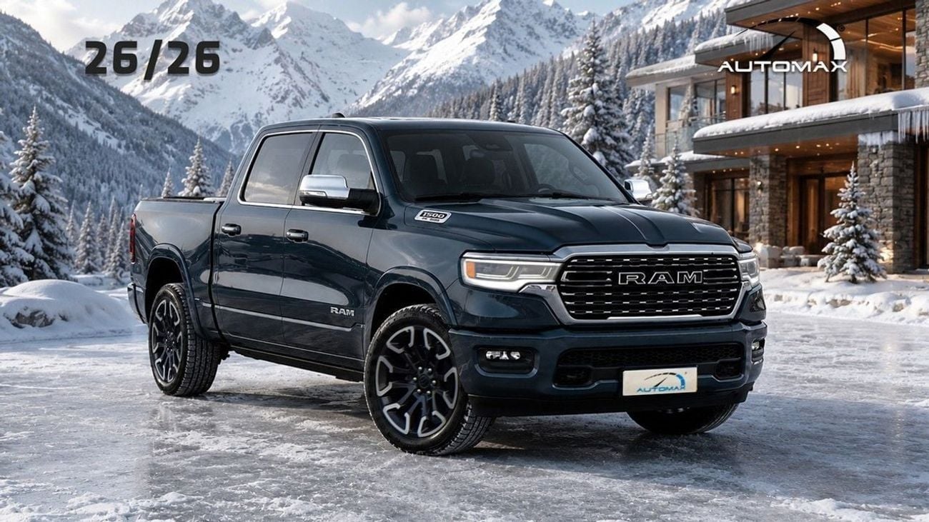 RAM 1500 Limited Longhorn Crew Cab Hurricane H.O 3.0TT (For Export , НА ЭКСПОРТ) PY 26/26 Crew Cab Hurricane H.O 3.0TT GCC Без пробега