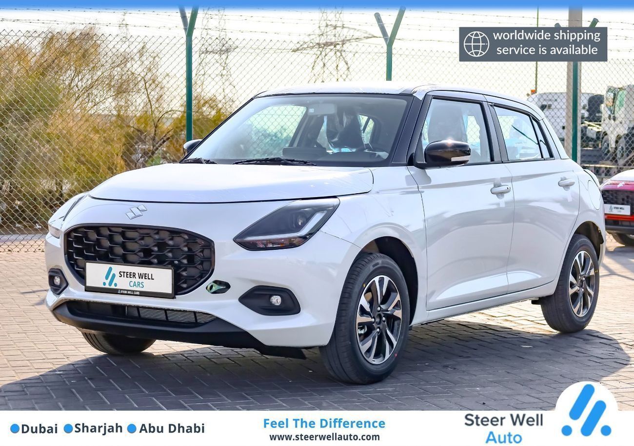 Suzuki Swift GL+ 2026 – Dual-Tone White/Black, Keyless & Feature-Packed