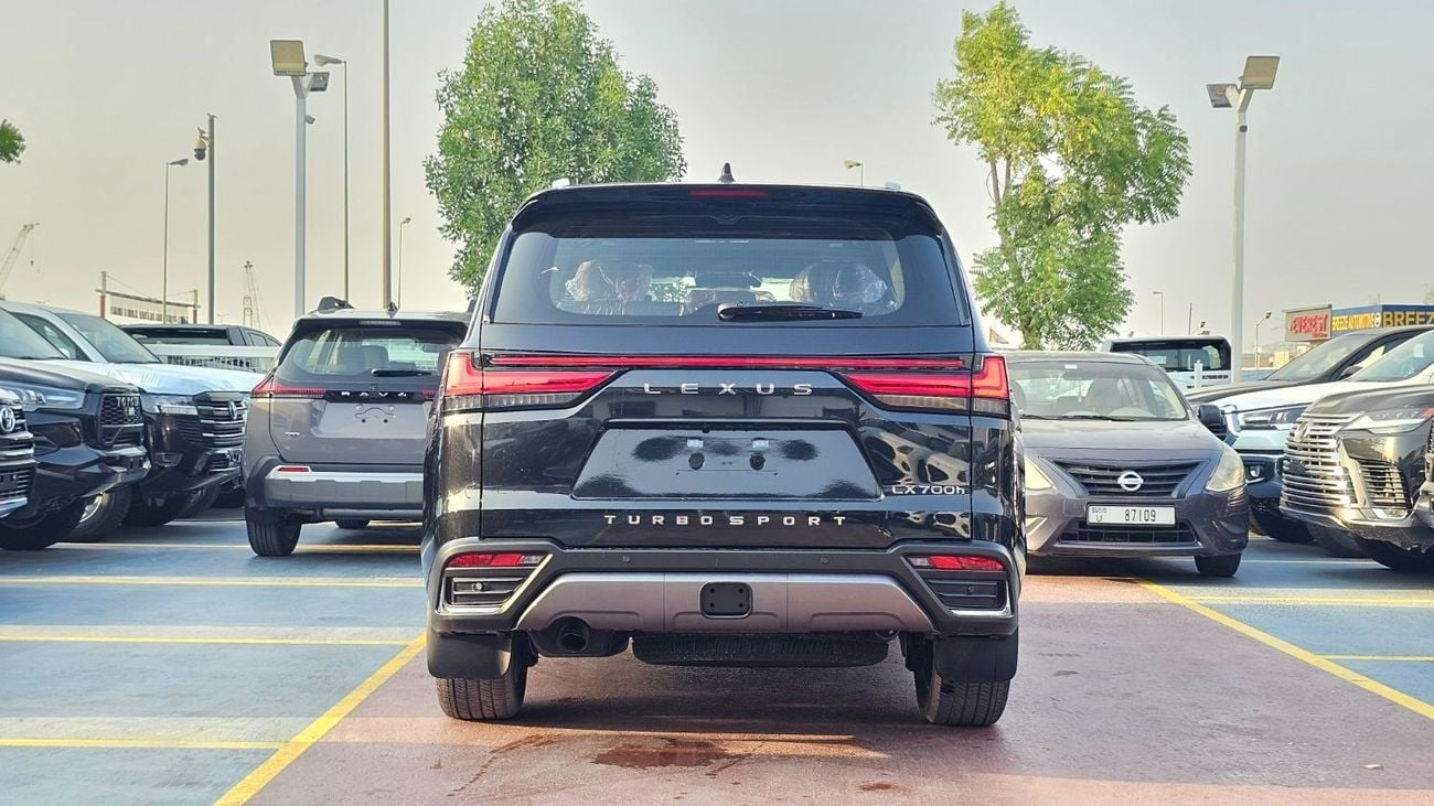 لكزس LX 700h SIGNATURE Lexus LX700h 4WD hybrid SUV 3.5L twin-turbo V6 E2026 MODEL BLACK-/RED BLACK INTERIOR AUTOPARK