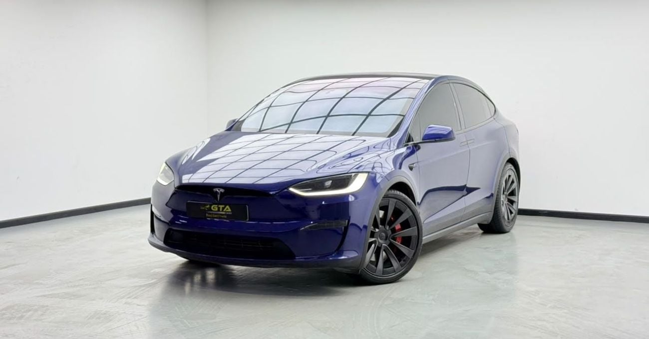 تسلا موديل اكس PLAID 2024 Tesla Model X Plaid, Tesla Warranty+Full Tesla Service History, GCC Specs.