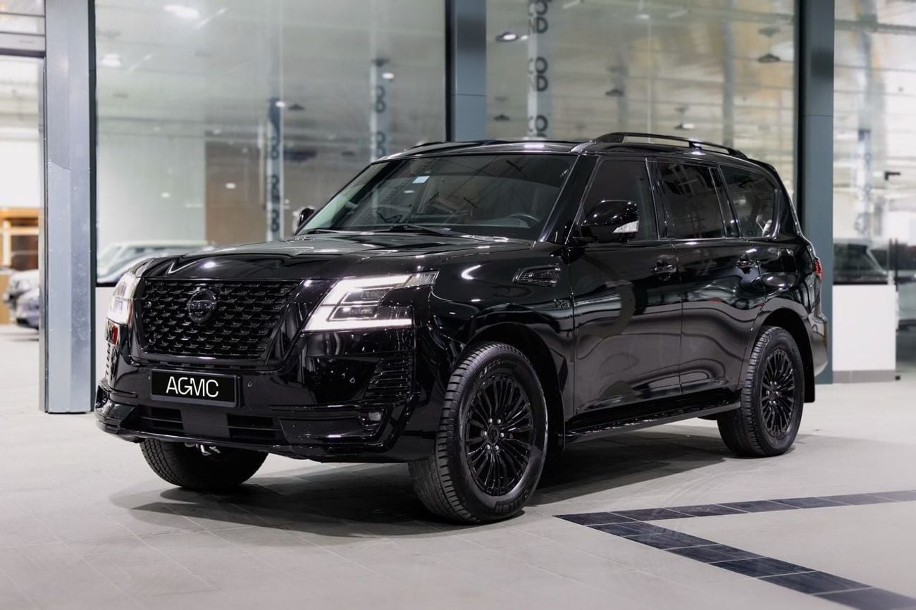 نيسان باترول LE PLATINUM CITY | جميع المواصفات | من AGMC | خليجي | محرك V8 (5.6 لتر) | 400 حصان | 8 مقاعد | ضمان