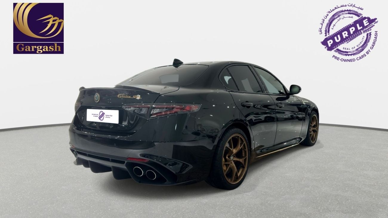 Alfa Romeo Giulia QUADRIFOGLIO (510HP) | Ex-Demo Car | 2025 | Gargash Warranty & Service Package