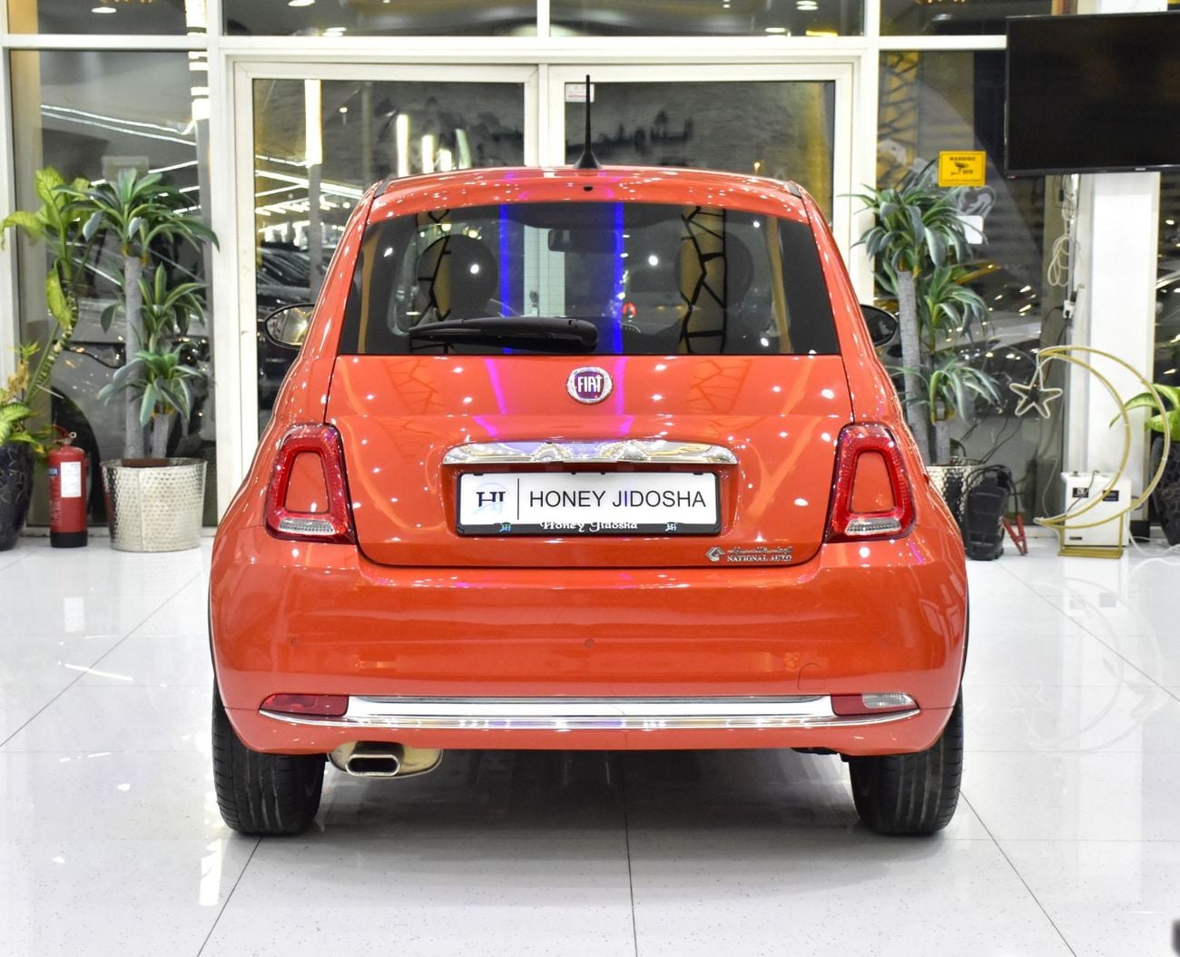 Fiat 500 DOLCEVITA EXCELLENT DEAL for our Fiat 500 Dolcevita ( 2024 Model ) in Orange Color GCC Specs