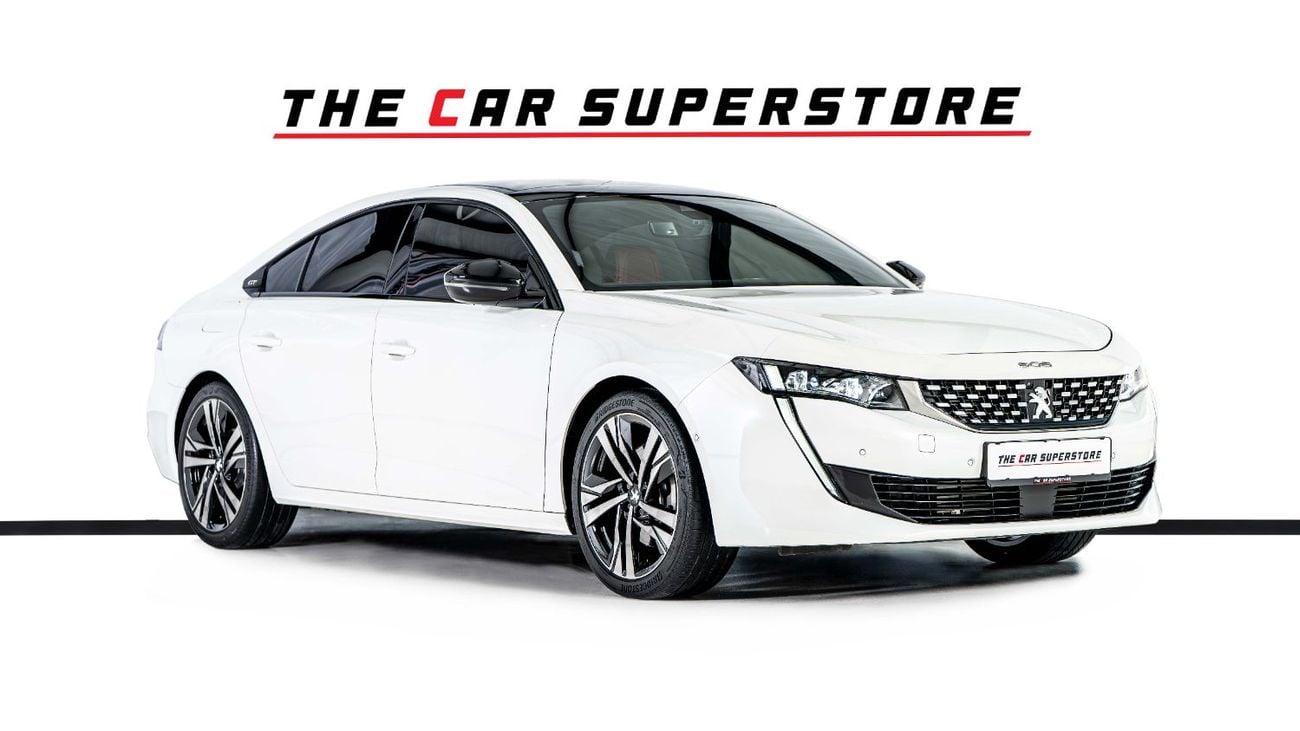 Peugeot 508 GT LINE GCC-1 Owner-Al Nabooda Warranty-Exclusive Leather Sports Seats With White Stitching