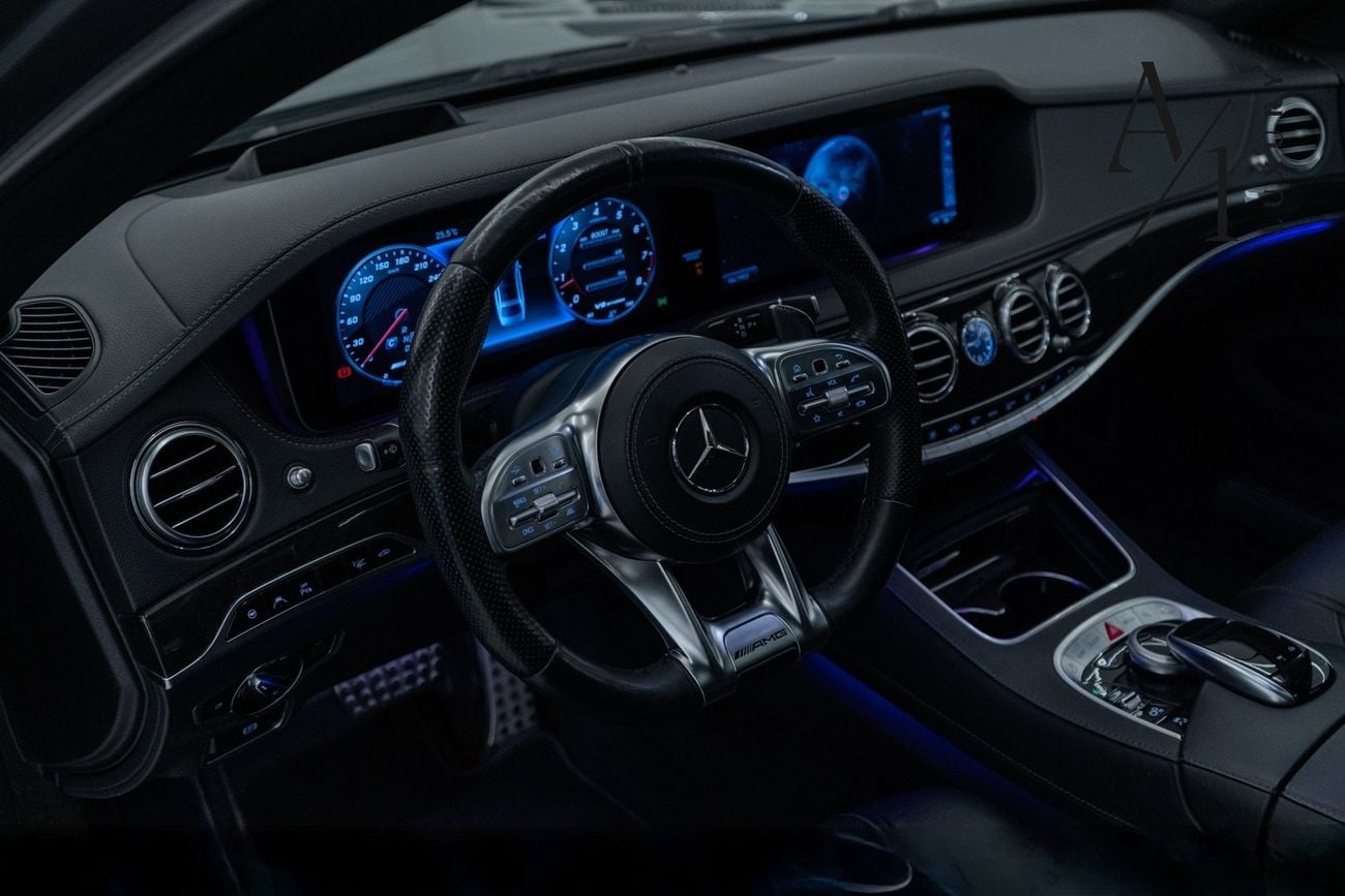 مرسيدس بنز S 63 AMG ستاندارد Std 4.0L (604 HP) 2018 Mercedes Benz S63 AMG 4MATIC, Warranty, Fully Loaded, Excellent Condition
