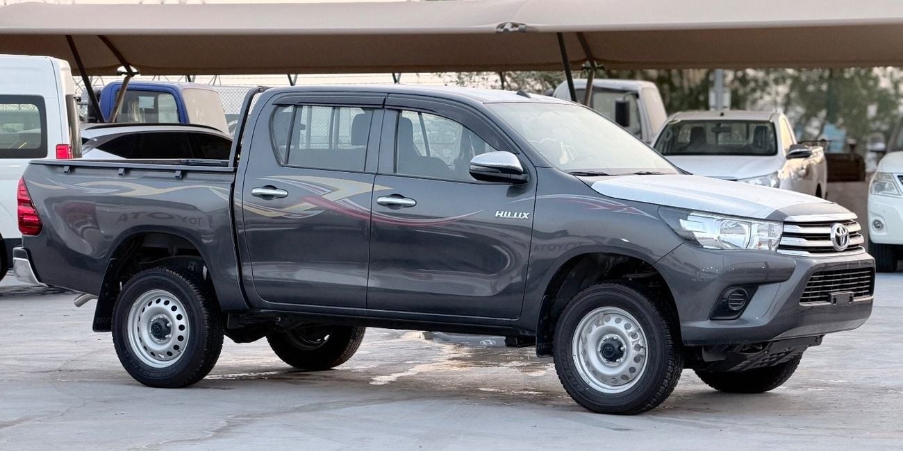 Toyota Hilux DLX 2026 Toyota Hilux 2.4L Diesel 4WD Double Cab Pickup, equipped with a manual transmission. Powered by
