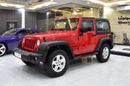 Jeep Wrangler SPORT EXCELLENT DEAL for our Jeep Wrangler Sport ( 2017 Model ) in Red Color GCC Specs