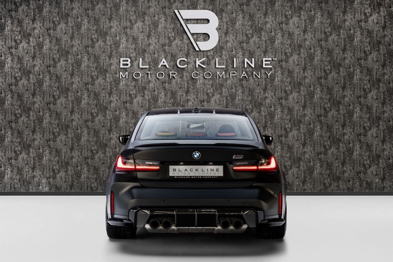 BMW M3 xDrive COMPETITION BUY NOW, PAY 2027 | THE BLACKLINE STANDARD | October 2028 Warranty + Service, GCC, Low KMs