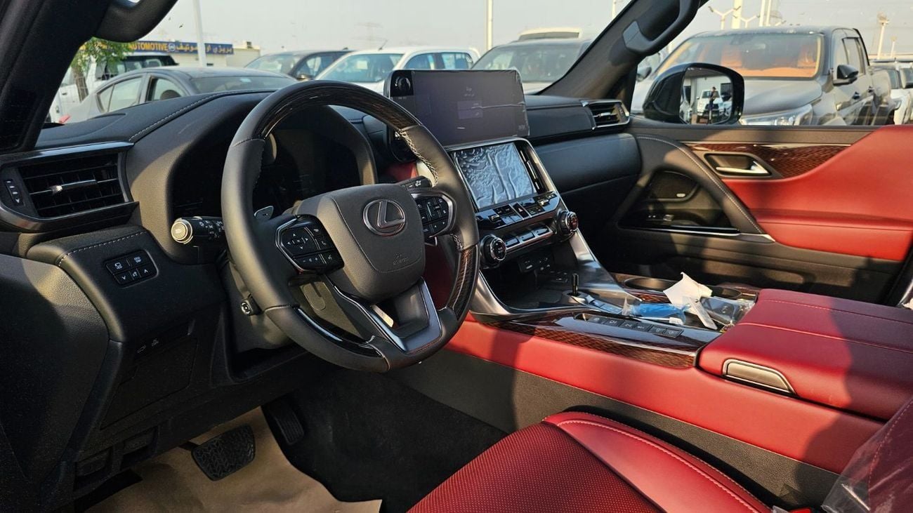 لكزس LX 700h SIGNATURE Lexus LX700h 4WD hybrid SUV 3.5L twin-turbo V6 E2026 MODEL BLACK-/RED BLACK INTERIOR AUTOPARK