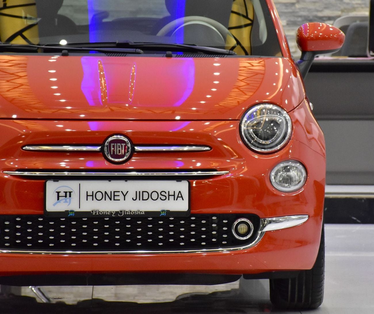 Fiat 500 DOLCEVITA EXCELLENT DEAL for our Fiat 500 Dolcevita ( 2024 Model ) in Orange Color GCC Specs