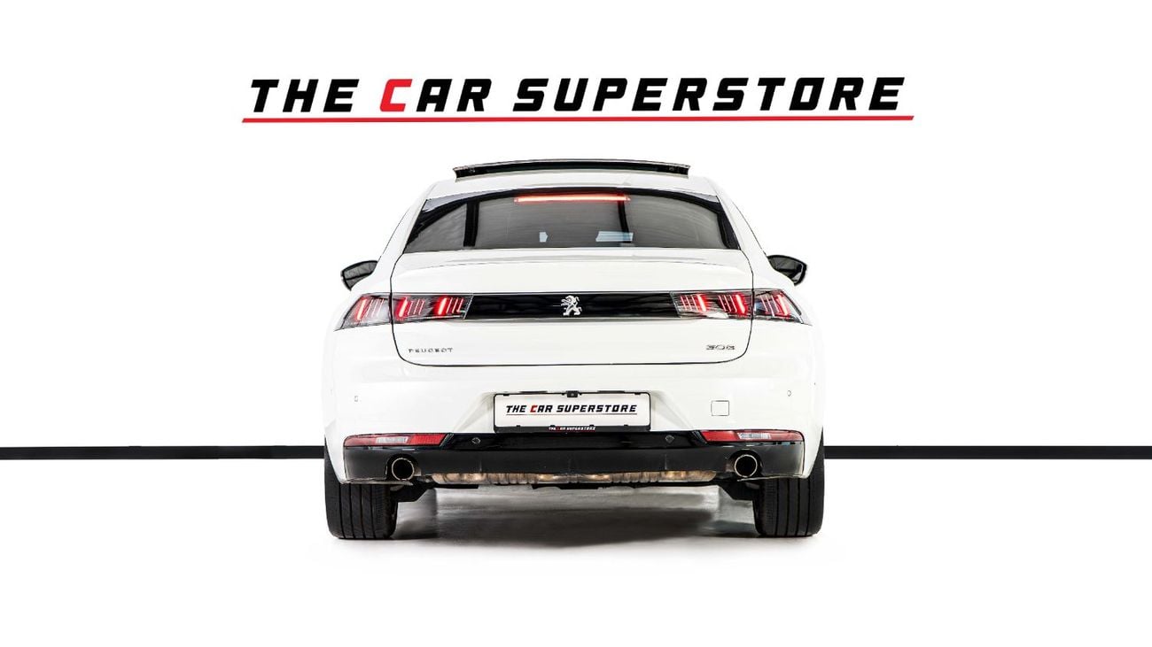 Peugeot 508 GT LINE GCC-1 Owner-Al Nabooda Warranty-Exclusive Leather Sports Seats With White Stitching