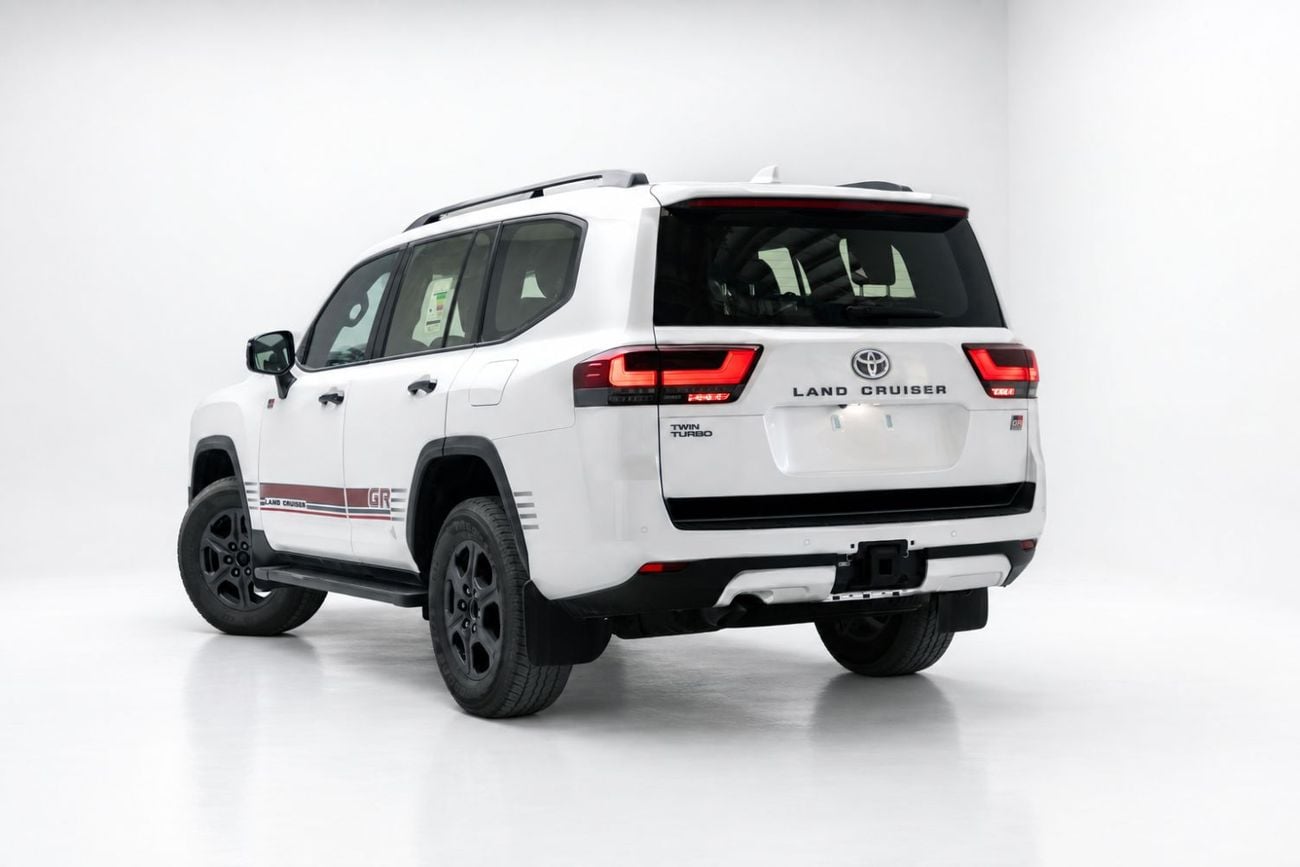 Toyota Land Cruiser GR SPORT 3.5L - Precious White Pearl Inside Black & Red | Export Only