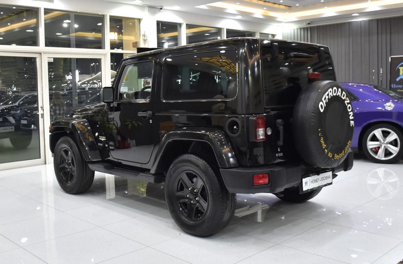 Jeep Wrangler SAHARA EXCELLENT DEAL for our Jeep Wrangler Sahara ( 2015 Model ) in Black Color GCC Specs