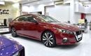 Nissan Altima SPORT EXCELLENT DEAL for our Nissan Altima SR ( 2020 Model ) in Red Color American Specs