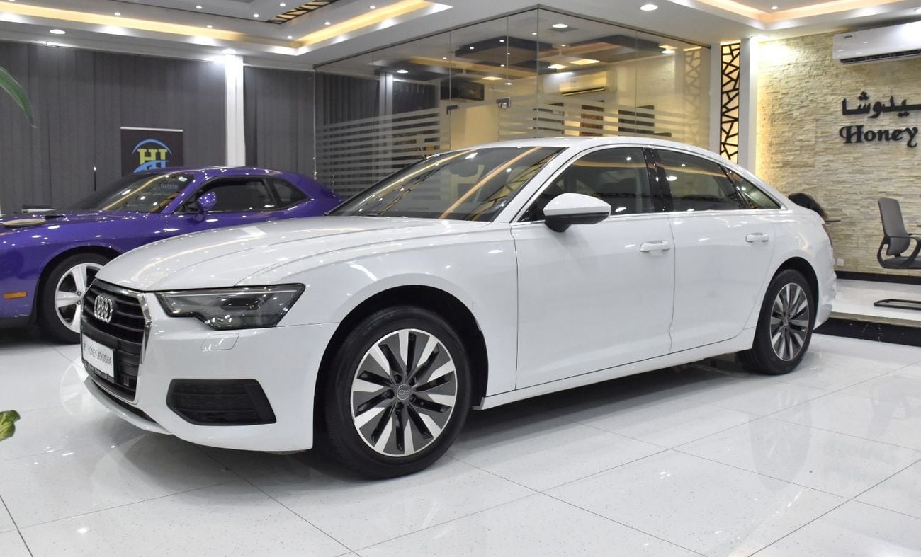 أودي A6 45 TFSI عرض ممتاز لسيارة أودي A6 45TFSi (موديل 2020) باللون الأبيض بمواصفات خليجية