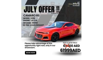 Chevrolet Camaro JULY BIG OFEERS**LT Camaro RS V6 3.6L 2018/ZL1 Kit/Leather Interior/ Very Good Condition