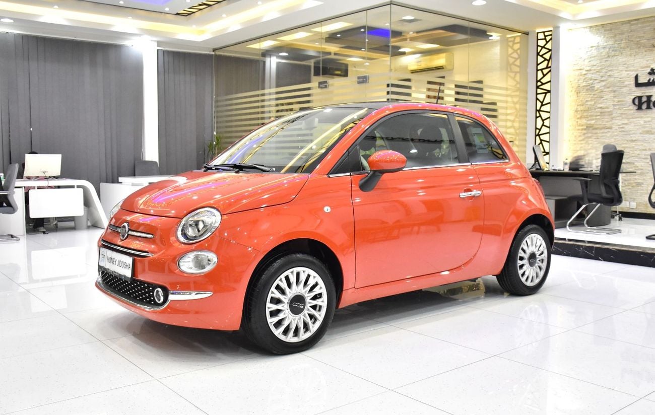 Fiat 500 DOLCEVITA EXCELLENT DEAL for our Fiat 500 Dolcevita ( 2024 Model ) in Orange Color GCC Specs
