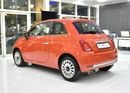 Fiat 500 DOLCEVITA EXCELLENT DEAL for our Fiat 500 Dolcevita ( 2024 Model ) in Orange Color GCC Specs