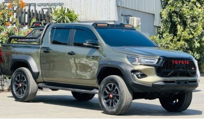 Toyota Hilux 2022 | RHD | MODIFIED WITH GR SPORT KIT | PREMIUM BLACK SPORTS BAR WITH BASKET | AFTER MARKET SIDE F