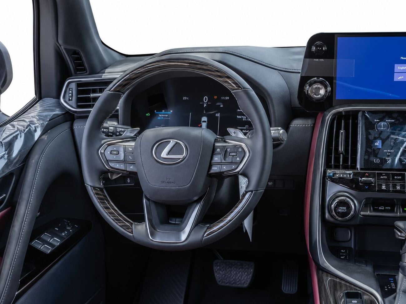 لكزس LX 700h ECTAV0007 - لكزس LX700h VIP موديل 2026 - محرك 3.5 لتر هجين أوتوماتيكي - رمادي مع بيج