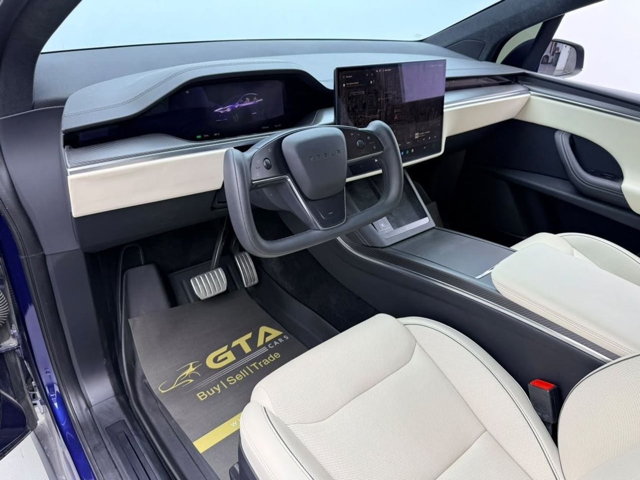 تسلا موديل اكس PLAID 2024 Tesla Model X Plaid, Tesla Warranty+Full Tesla Service History, GCC Specs.