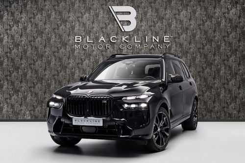 بي أم دبليو X7 M60i XDRIVE BUY NOW, PAY 2027 | THE BLACKLINE STANDARD | BMW Warranty + Service Contract, GCC, LOW K