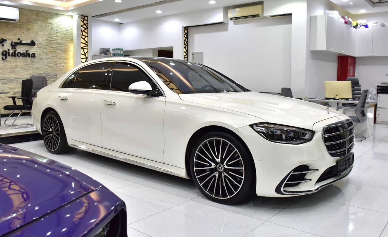 Mercedes Benz S500 4MATIC L EXCELLENT DEAL for our Mercedes Benz S500 4Matic ( 2021 Model ) in White Color GCC Specs