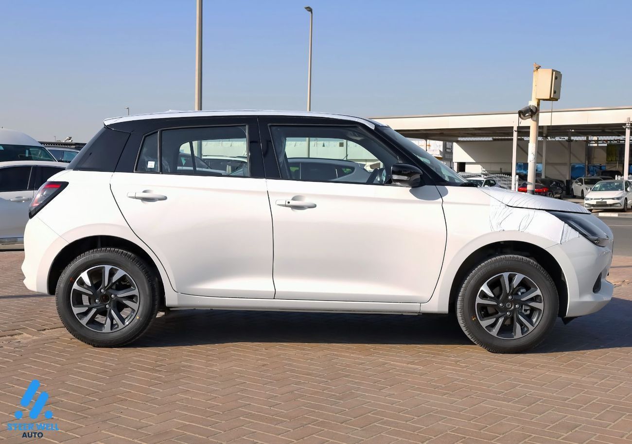 Suzuki Swift GL+ 2026 – Dual-Tone White/Black, Keyless & Feature-Packed