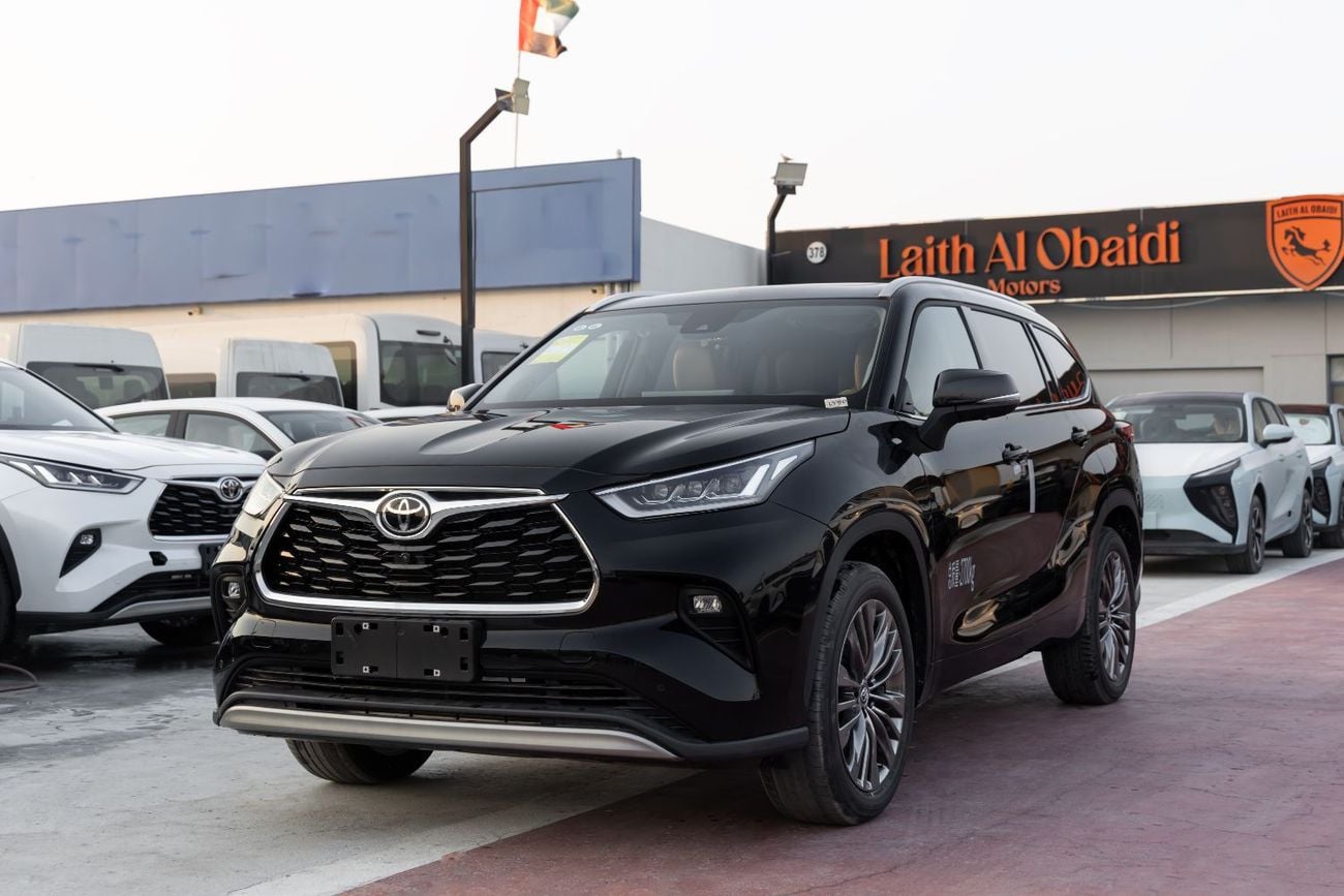 تويوتا هايلاندر LTD HEV تويوتا هايلاندر ليميتد إي-فور | 2026 | مواصفات صينية | محرك 2.5 لتر هجين | دفع رباعي | أسود | للتصدي