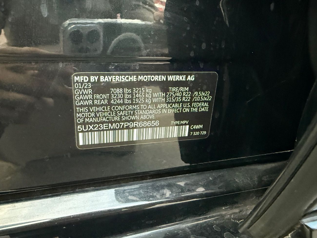 BMW X7 XDRIVE40I M SPORT 3.0L 2023 360 CAMERAS 3.0L V6 USA IMPORTED