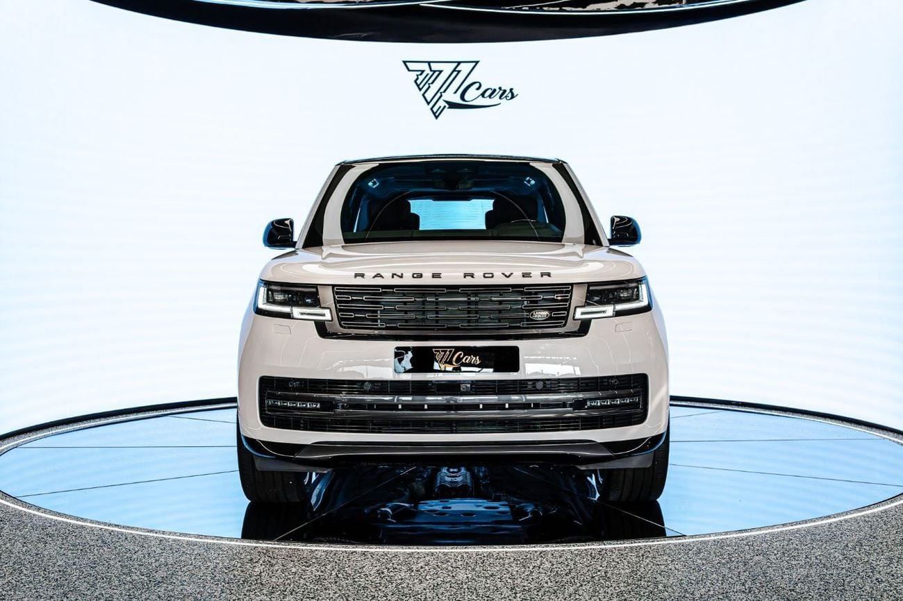لاند روفر رينج روفر Autobiography P530 | Pearl White | Black Roof | Burgundy Interior | Shadow Exterior Package | GCC Sp