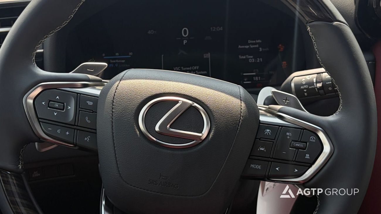 لكزس LX 700h سيجنتشر محرك هجين ثنائي التوربو سعة 3.5 لتر | كامل المواصفات | جلد عنابي | دفع رباعي | 2026 | مواصفات خليجية