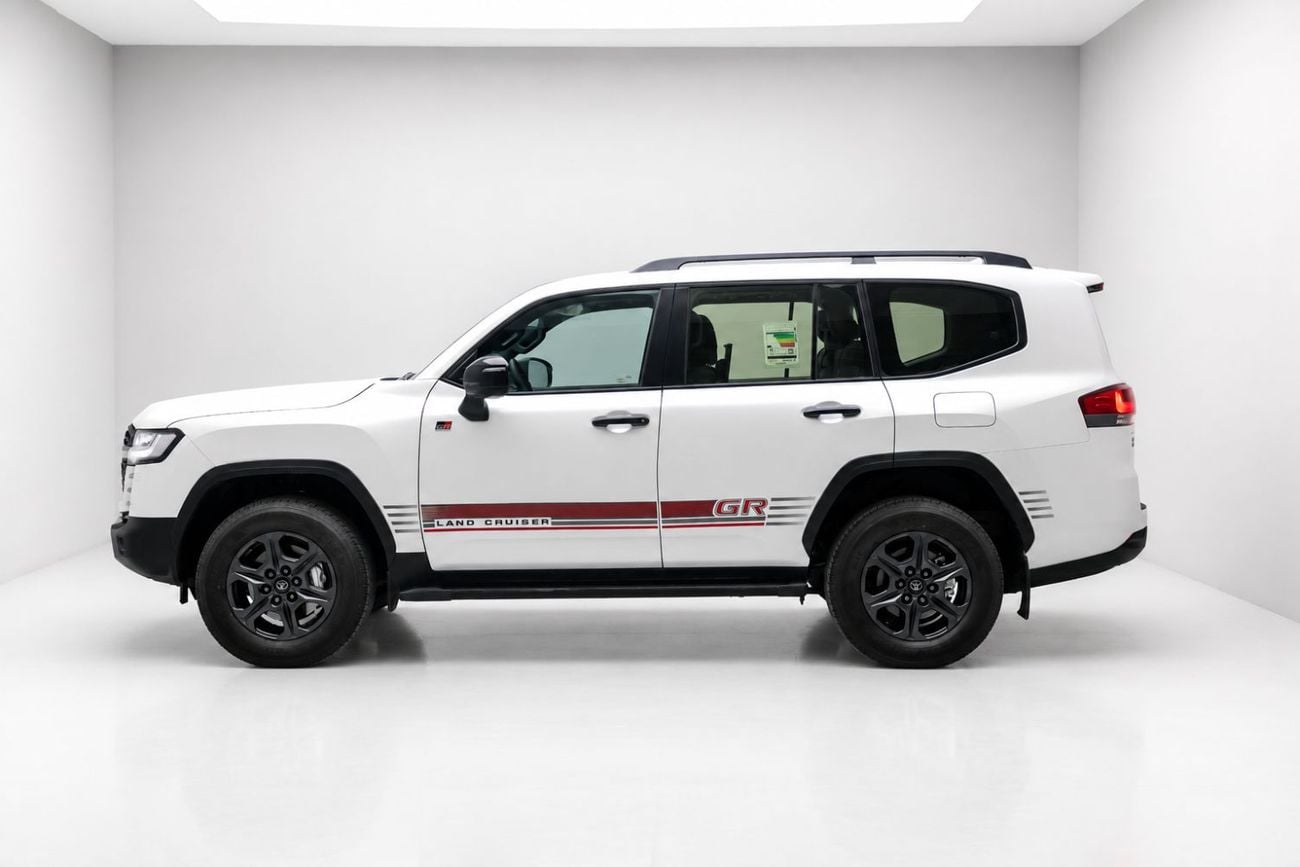 Toyota Land Cruiser GR SPORT 3.5L - Precious White Pearl Inside Black & Red | Export Only