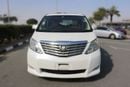Toyota Alphard For export, the steering wheel is on the right side.