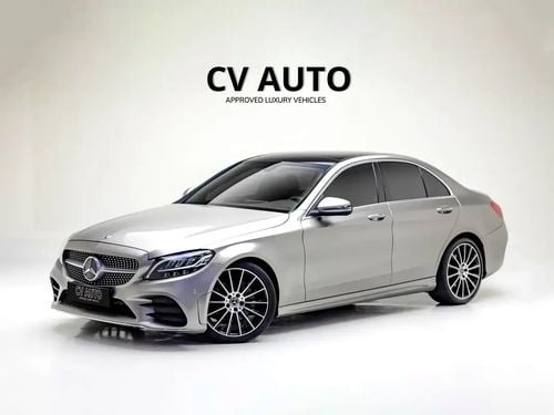 مرسيدس بنز C 200 C200 | GCC Specification | Silver Exterior | Luxury Sedan