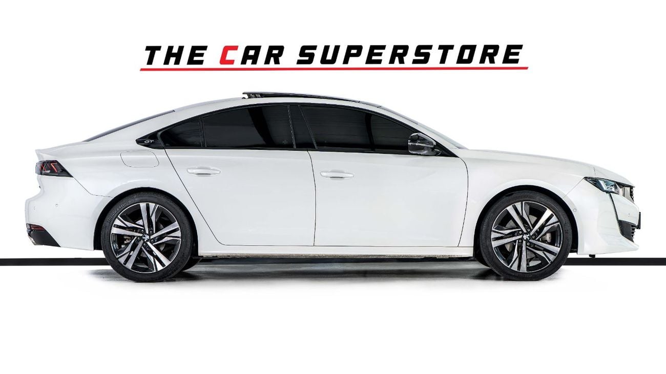 Peugeot 508 GT LINE GCC-1 Owner-Al Nabooda Warranty-Exclusive Leather Sports Seats With White Stitching