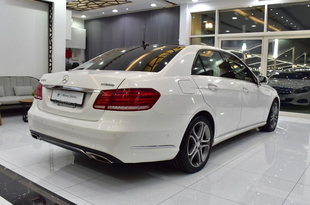 مرسيدس بنز E 400 STANDARD EXCELLENT DEAL for our Mercedes Benz E400 Hybrid ( 2014 Model ) in White Color Japanese Specs