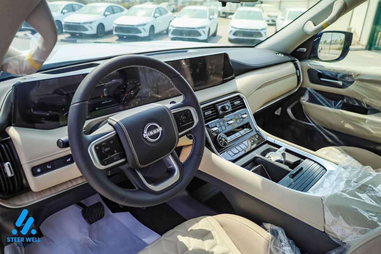 Nissan Patrol LE PLATINUM CITY 2026 | GCC | 3.5L V6 | AWD | Beige Interior | 8-Seater | Height Control | Export