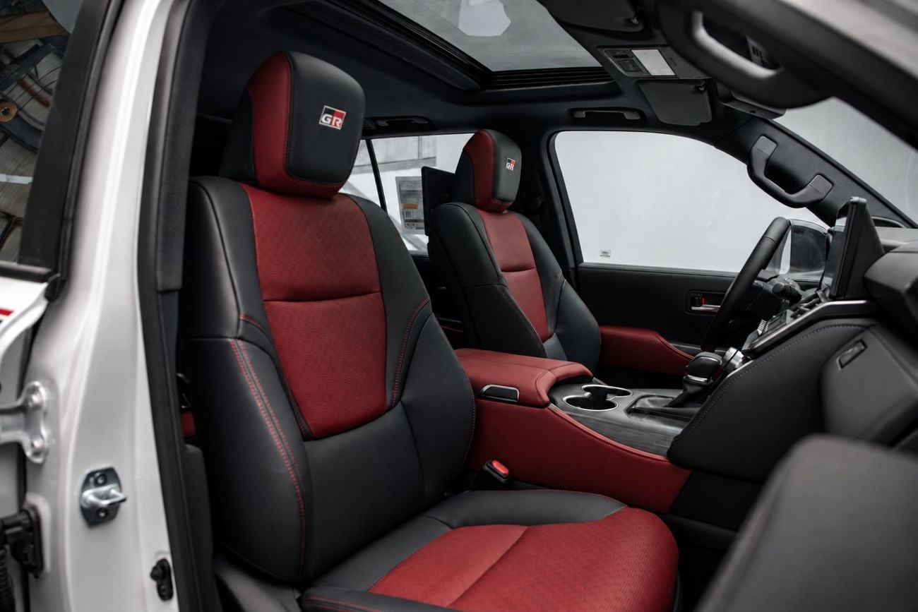 Toyota Land Cruiser GR SPORT 3.5L - Precious White Pearl Inside Black & Red | Export Only