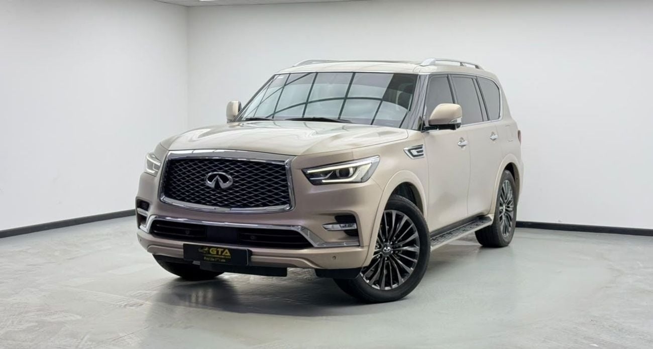 إنفينيتي QX80 LUXE SENSORY PROACTIVE إنفينيتي QX80 LUXE موديل 2022، ضمان إنفينيتي ساري حتى 2027، سجل صيانة كامل لدى إنفينيتي، 7 مقاعد، خل
