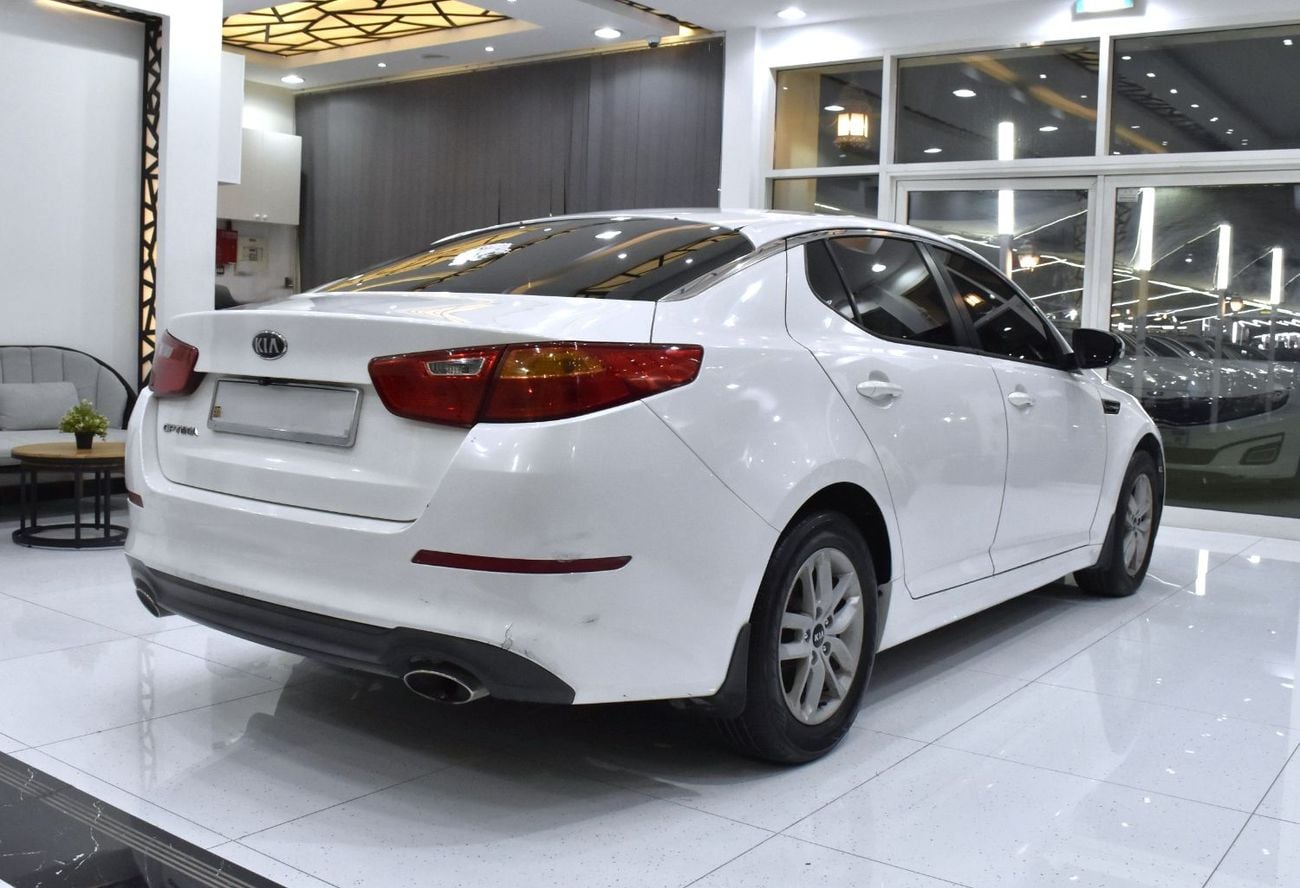 Kia Optima EXCELLENT DEAL for our KIA Optima ( 2014 Model ) in White Color GCC Specs