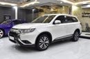 ميتسوبيشي آوتلاندر GLX HIGHLINE FABRIC عرض ممتاز لسيارة ميتسوبيشي أوتلاندر رباعية الدفع (موديل 2021) باللون الأبيض بمواصفات خليجية