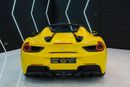 Ferrari 488 Spider STANDARD Carbon Fiber Pack, Passenger Display, JBL Audio, GCC Specs!!