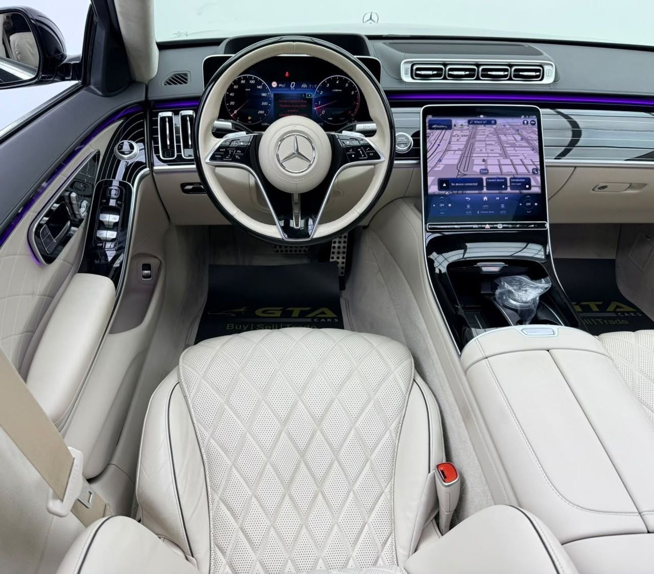 مرسيدس بنز S 580 4MATIC مرسيدس بنز S580 4MATIC موديل 2024، ضمان مرسيدس بنز حتى 2029، سجل صيانة كامل لدى مرسيدس بنز، حالة ممت