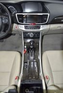 هوندا أكورد EX عرض ممتاز على سيارة هوندا أكورد i-Vtec (موديل 2016) باللون العنابي بمواصفات خليجية